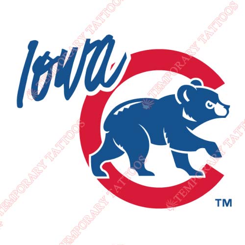 Iowa Cubs Customize Temporary Tattoos Stickers NO.8166